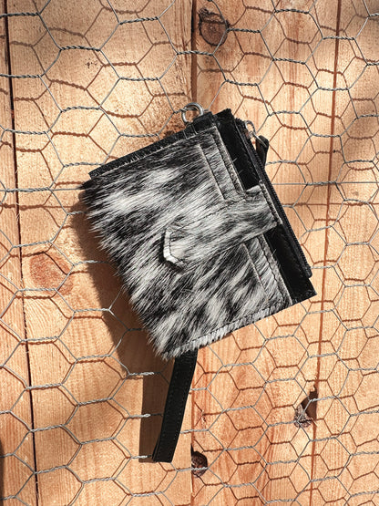 Cowhide Wristlet Wallet