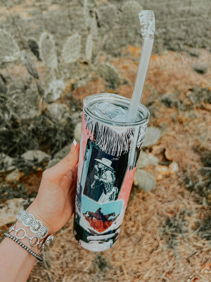 Pink Cowgirl Stainless Tumbler