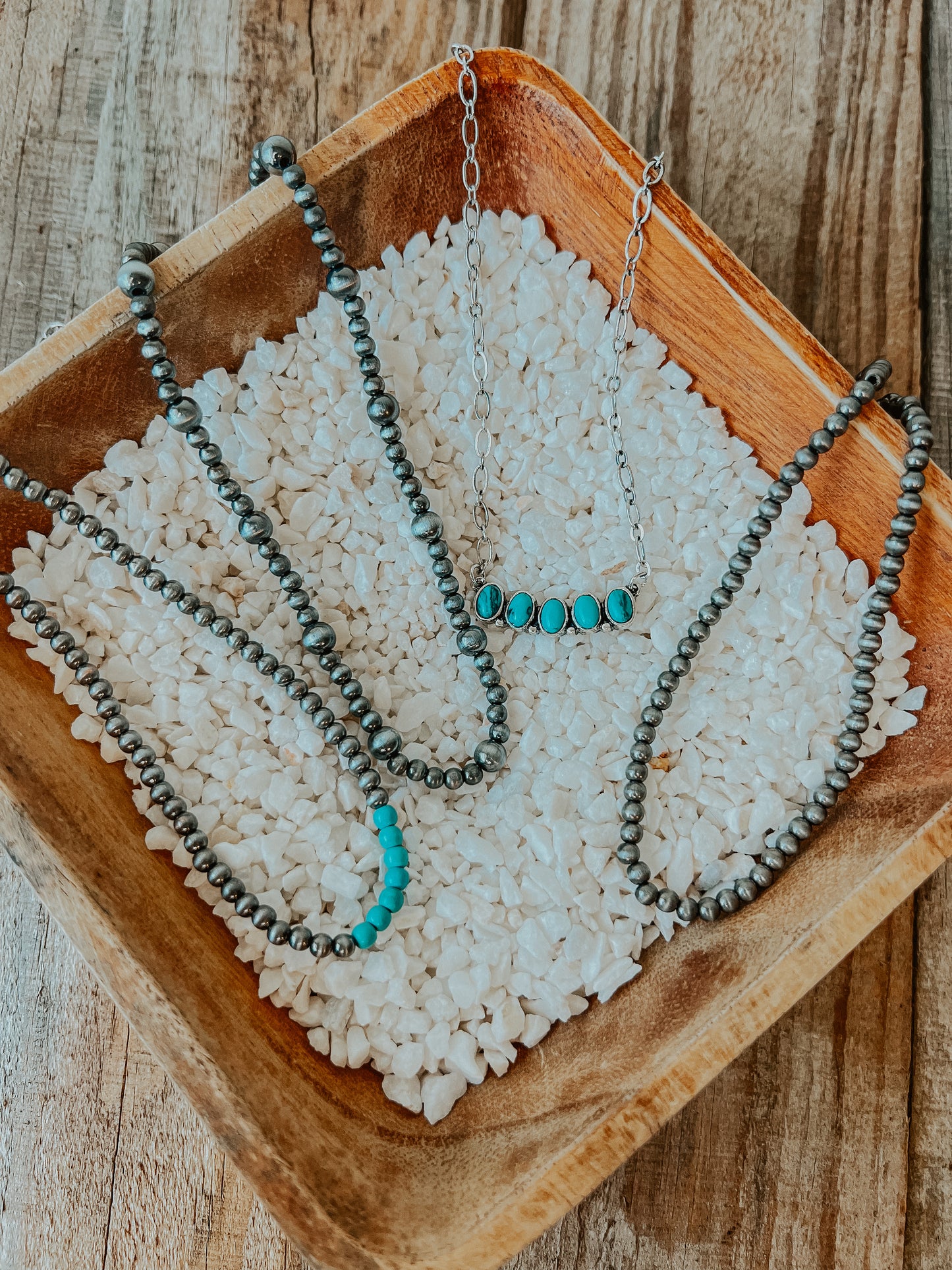 Navajo Turquoise Pearl Choker Necklace