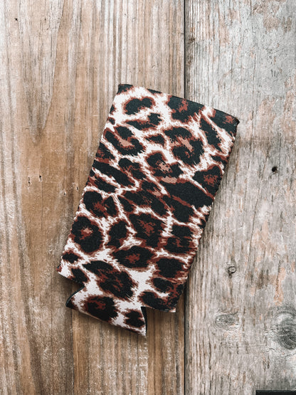 Cheetah Slim Can Koozie