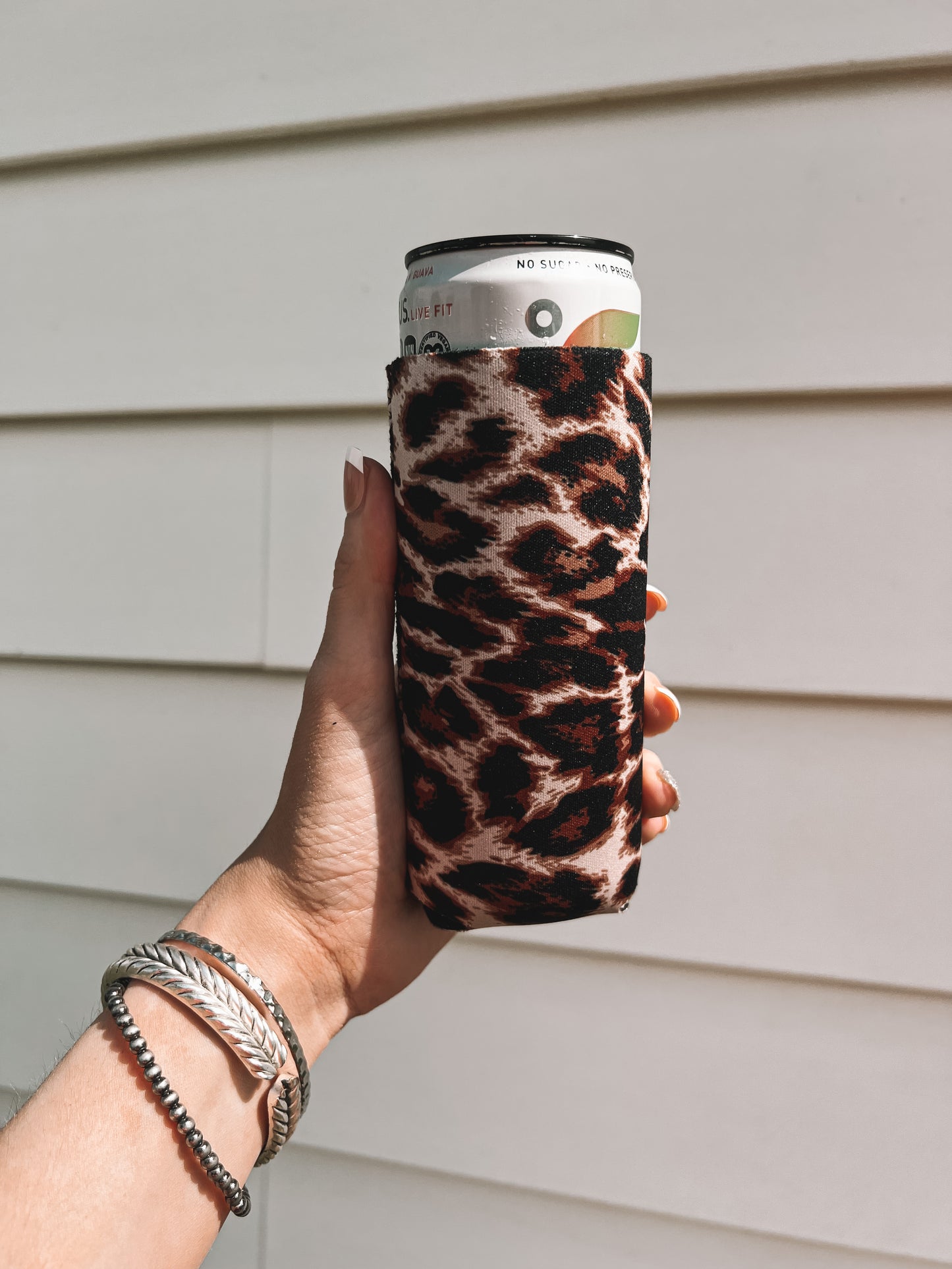 Cheetah Slim Can Koozie